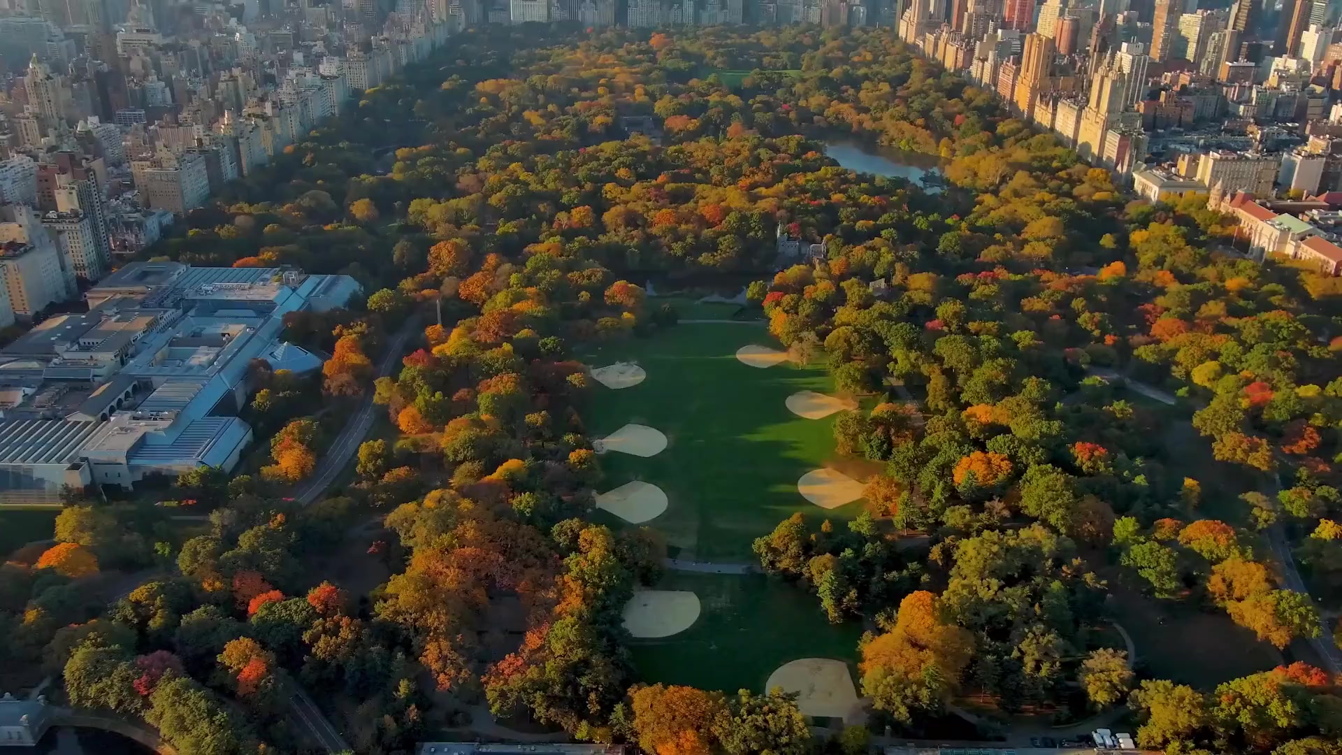 New York City skyline view showcasing Manhattan apartments