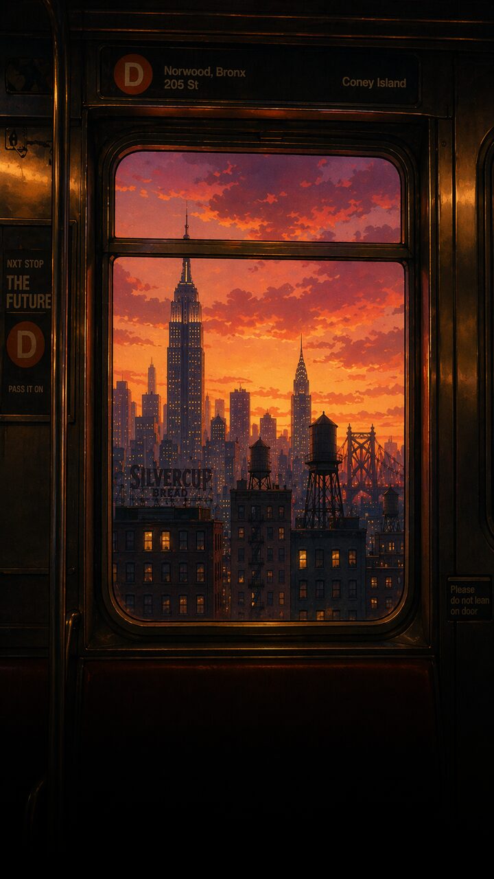 New York City skyline view showcasing Manhattan apartments